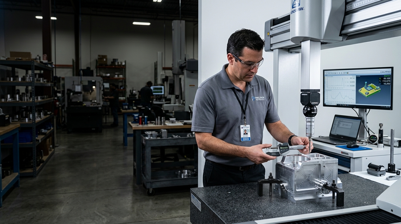CUTMAC application engineer conducting precision measurement trial